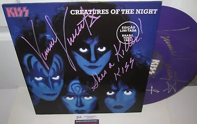 Vinnie Vincent Signed Kiss Creatures Of The Night Album Autograph Jsa X2 • $599.99
