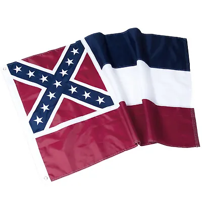 Old Mississippi (1894) Flag 3x5 Ft Flags Oxford Cloth Embroidered Stars • $18.99
