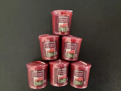 Yankee Candle Black Cherry Votives **Lot Of 6** • $15.99