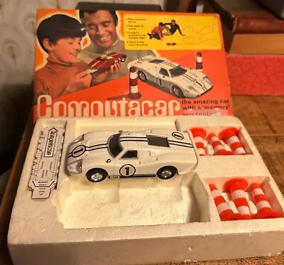 Mettoy Computacar White Ford GT40 Boxed 1970 Untested Original • £20