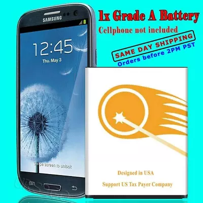 Long Endurance 6070mAh Battery For MetroPCS Samsung Galaxy S III SCH-R530M Phone • $17.29