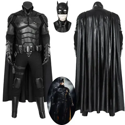 The Batman 2021 Costume Cosplay Suit Bruce Wayne Halloween Outfits Handmade • $117.50