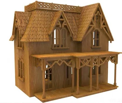 1:24th Scale Wooden Minature Dolls House Laser Cut Self Build Model Diy Kit (SL) • £32.85