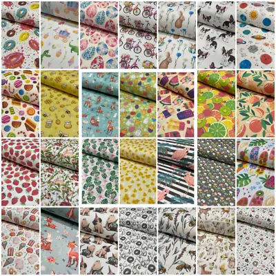 Digital Printed Various Designs 100%  Cotton Craft Fabric M1575 Mtex  • £2.50