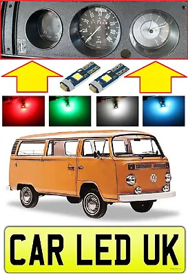 ✅ VW Type 2 Baywindow T2 T25 T3 Dashboard Speedo ✅ 3 X LED Bulbs Green White Red • $7.41