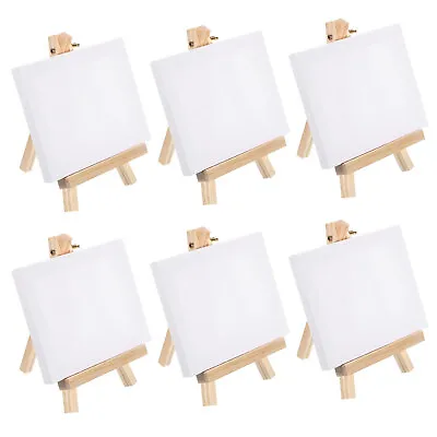 6set 6 X8  Canvas Easel Mini Stretched Display Canvas Panel Tripod Holder Stand • $50.03