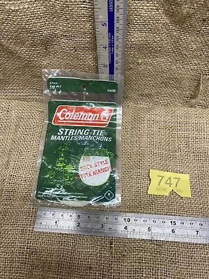 Vintage Original  Coleman String-Tie Mantles Sock Style - 21A102 (2 In Pack) NOS • £5