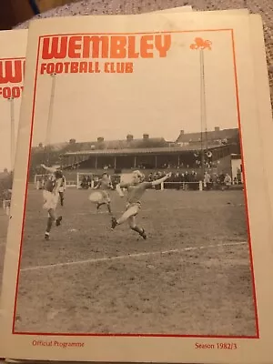 Wembley V Walton & Hersham 1982/83 SIL • £3.49