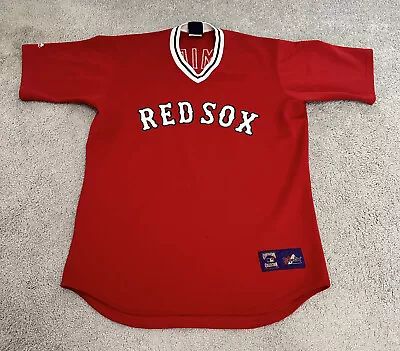 Vintage Boston Red Sox Jersey Mens Large Red Ramirez Sewn Logos USA Made • $49.35