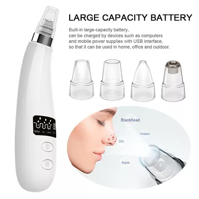 $17.01 • Buy Comedo Microdermabrasion Vacuum Suction Pore Blackhead Remover Cleaner Machine