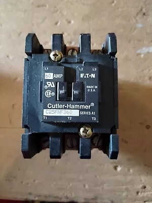 Cutler Hammer (EATON) C25FNF360 Series A1 DP Contactor 60A 3-Pole • $70