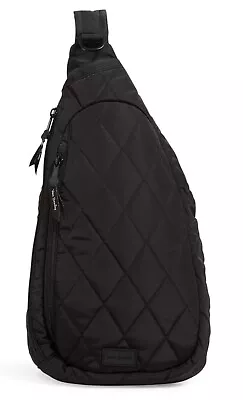 Vera Bradley Ultralight Compact Essential Sling Backpack Black NWT New • $29.99