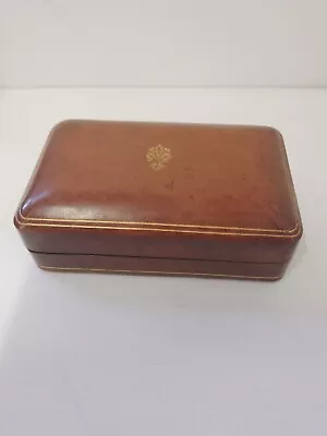 Vintage MISURI Florence Italy Gilt Tooled Leather Trinket/Jewellery Box In Brown • $82.10