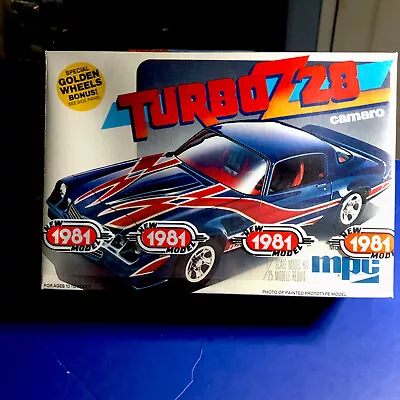 Mpc New Model 1981 TURBO Z CAMARO GOLDEN WHEELS 1/25# 1-0713 Rare F/S Model Kit • $99