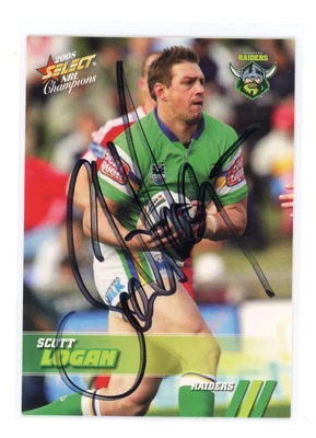 $0.99 • Buy ✺Signed✺ 2008 Select Champions Scott Logan (Raiders) Signed NRL Card
