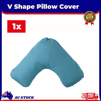 100% Cotton V Shape Tri Boomerang Pillow Case Cover V Shaped Cushion Cover • $9.49