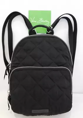 VERA BRADLEY Ultralight Compact Small Backpack Or Purse - Classic Black - NWOT • $39.95