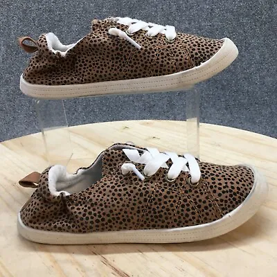 Maurices Shoes Womens 6 M Mariah Fashion Sneakers Animal Print Brown Fabric • $23.74