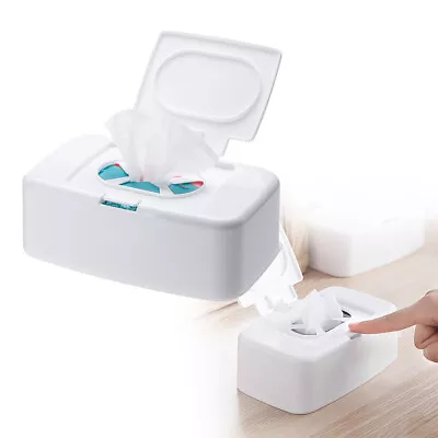 Wet Tissue Box Wipe Dispenser Wipes Napkin Storage Box Holder Portable Home • £5.29