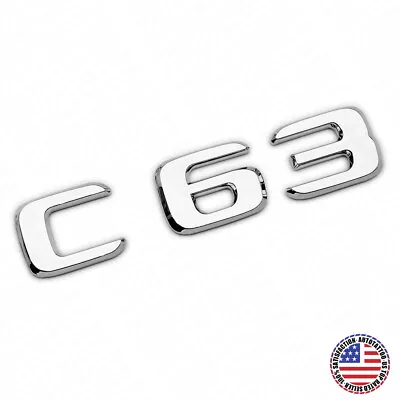 17-21 C 63 AMG Emblem Trunk Lid Letter Logo Nameplate Badge Decorate OEM Chrome • $17.99