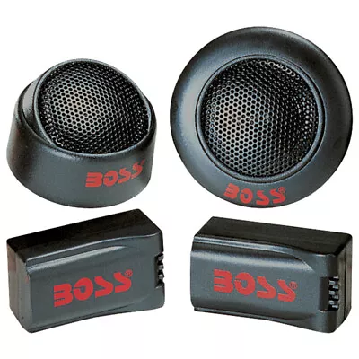 Boss Audio TW15 250W 1  Micro-Dome Tweeter X-Over Sold As Pair • $25.02