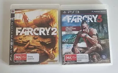 PS3 Games FAR CRY 2 & 3 Complete With Manuals • $28