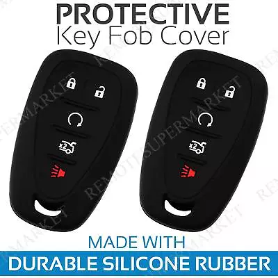 2 Key Fob Cover For 2016-2019 Chevrolet Camaro Remote Case Rubber Skin Jacket • $9.95