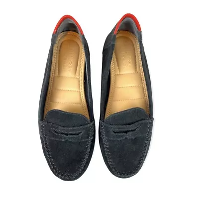 Adam Tucker Me Too Black Suede Penny Loafers Driving Shoes Women’s Size 7M • $24.99