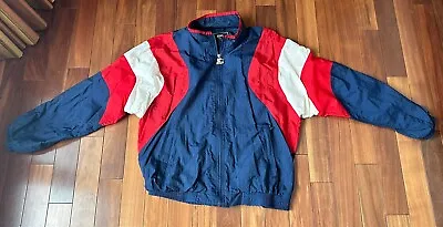 Vintage Starter American Flag Olympics Windbreaker Men’s Large USA Zip Up • $15.38