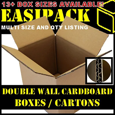 DOUBLE WALL - Strong Removal Cardboard Boxes - Various Sizes - *Multi Listing* • £161.95