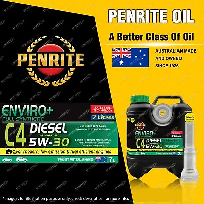 Penrite Full Synthetic Enviro+ C4 5W-30 Engine Oil Premium Quality 7L Diesel • $104.29