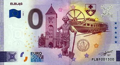 Zero Euro Bill - 0 Euro Bill - Poland - Elblag 2022-1 • £6.72