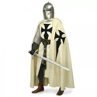 Medieval Teutonic Knights Tunic & Cloak Costume Reenactment LARP SCA • £109.99