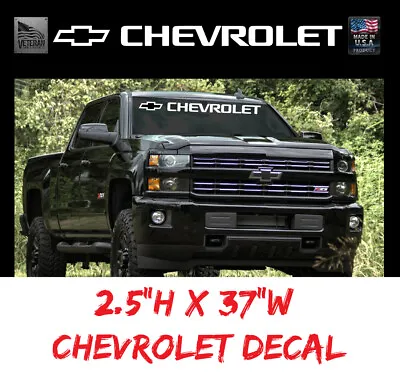 Chevrolet Windshield Sticker Logo Vinyl Decal American Muscle Truck Banner   307 • $12.99