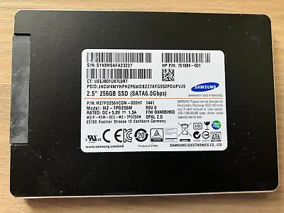 Samsung HP SATA SSD 25   256GB MZ7PD256HCGM-000H7 761884-001 MZ-7PD256M • £14.99