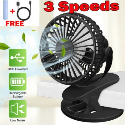 £6.32 • Buy Mini USB Desk Fan Small Quiet Personal Cooler USB Powered Portable Table Gifts