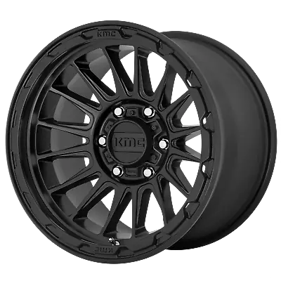 17x9 KMC KM542 IMPACT Satin Black Wheel 6x4.5 (18mm) • $241