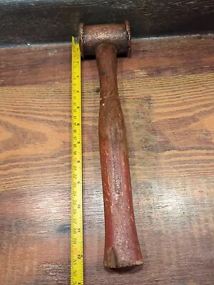 Vintage Temco Non Sparking Copper/Brass Hammer 12-1/2  Long 1lb-15oz Total • $31.49