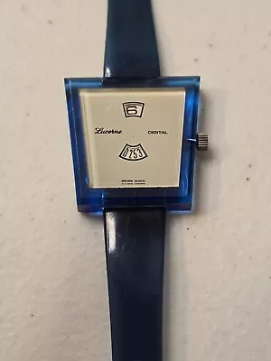 Vintage Lucerne Digital / Direct Read Unisex Mechanical Wristwatch Swiss Made • $80