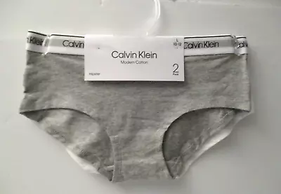 Calvin Klein Girls Hipster Panties 2 Pair Size L 10/12  • £8.83