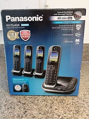 Panasonic KXTGJ424 Quad Handset Cordless Phone • £30