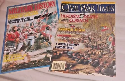 Vintage Civil War Times And Military History Magazines 1997 (2) Vg Cond.  • $2