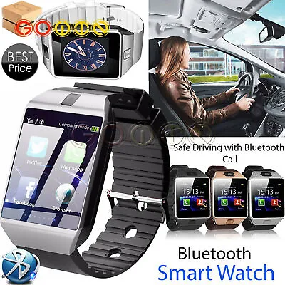 DZ09 Bluetooth Clever Watch Phone+ Camera SIM Slot For Samsung Android HTC Track • $17.39