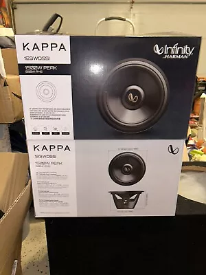 2 Infinity KAPPA 123WDSSI 12” Subwoofers 1 Pair • $250