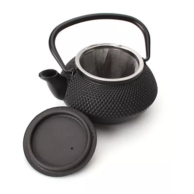 300ml Japanese Style Cast Iron Kettle Black Teapot Comes With Strainer Tea Pot • $27.59