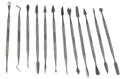 £8.99 • Buy Wax Clay Soap CARVING 12pc Tool SET Art Craft Precise Modelling Sculpting Carver