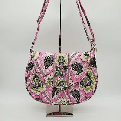 Vera Bradley Priscilla Pink Crossbody Floral Purse With Magnetic Closure • $29.99