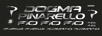 $44 • Buy Pinarello Dogma F10 Custom Made Frame Decal Set Chrome