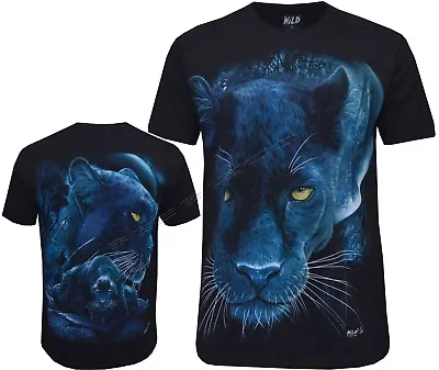 New Black Panther Biker 100% Cotton Black T- Shirt Front & Back Print M - 3XL • £11.99