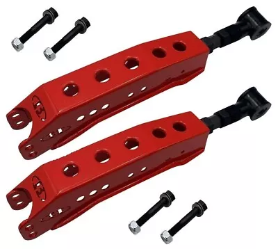 Blox Racing Red Adjustable Rear Lower Control Arms For Subaru WRX & STI 08-21 • $260